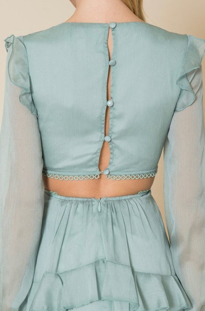 Stacy Ivory Cutout Dress
