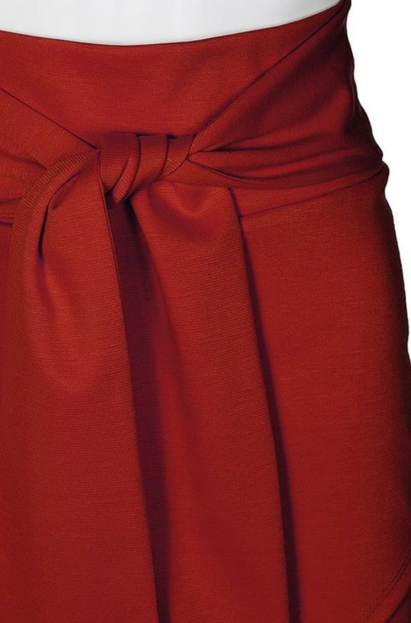 Wrap Tie Pencil Skirt